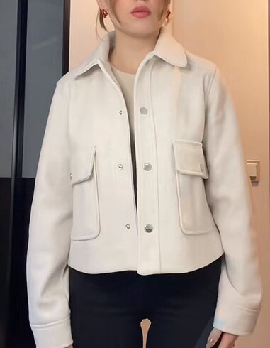 s Beden Zara Beyaz Ceket