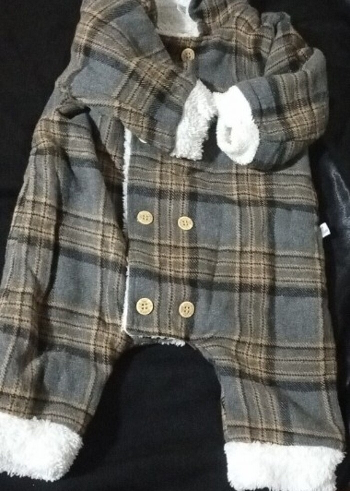 Kışlık bebek tulumu 6 aylık  - Görsel 4