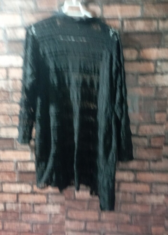 Bayan siyah ince hirka - Görsel 5