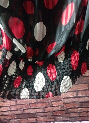 Bayan kırmızı desenli yazlık buliz - Görsel 7