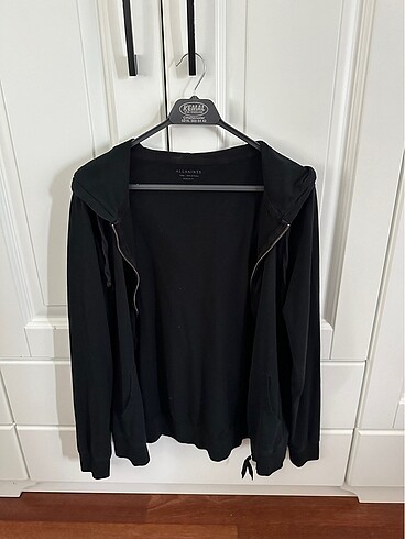 Allsaints Siyah Kapüşonlu Triko Hırka