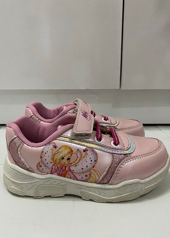 Kız Çocuk Pembe Winx Baskılı Spor Ayakkabı 28 Numara