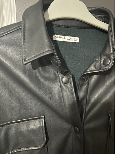 Pull bear orjinal deri gömlek ceket