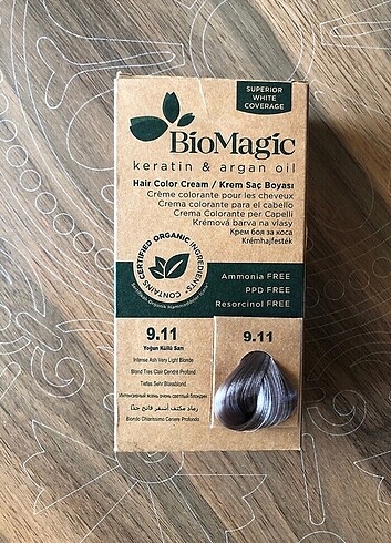 2 kuru biomagic saç boyası seyi 9.11 ve 11.00 numaralar