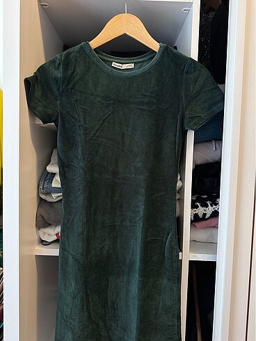 Pull & bear kadife elbise