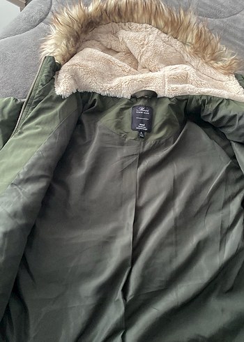 Kadın Yeşil Kürklü Midi Kışlık Mont - Görsel 3