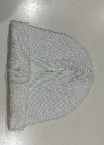 Beyaz Kadın Örgü Bere - Görsel 5