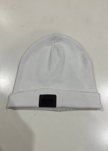 Beyaz Kadın Örgü Bere - Görsel 2