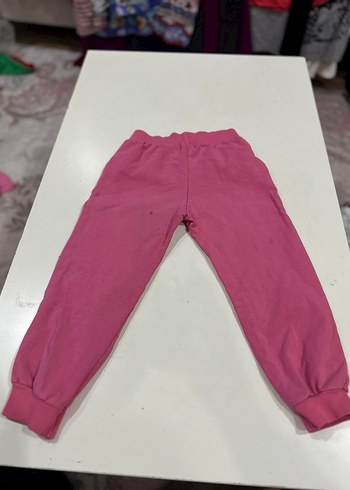 Pembe Rahat Kesim Kız Eşofman Altı - Görsel 4