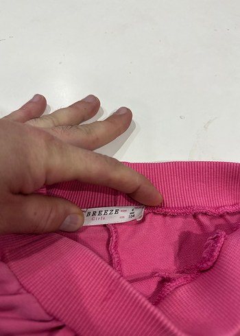 Pembe Rahat Kesim Kız Eşofman Altı - Görsel 7