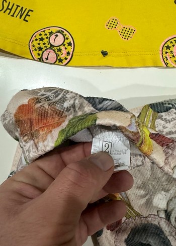 Kız Çocuk Renkli Payetli Sweatshirt ve Desenli Tayt - Görsel 6