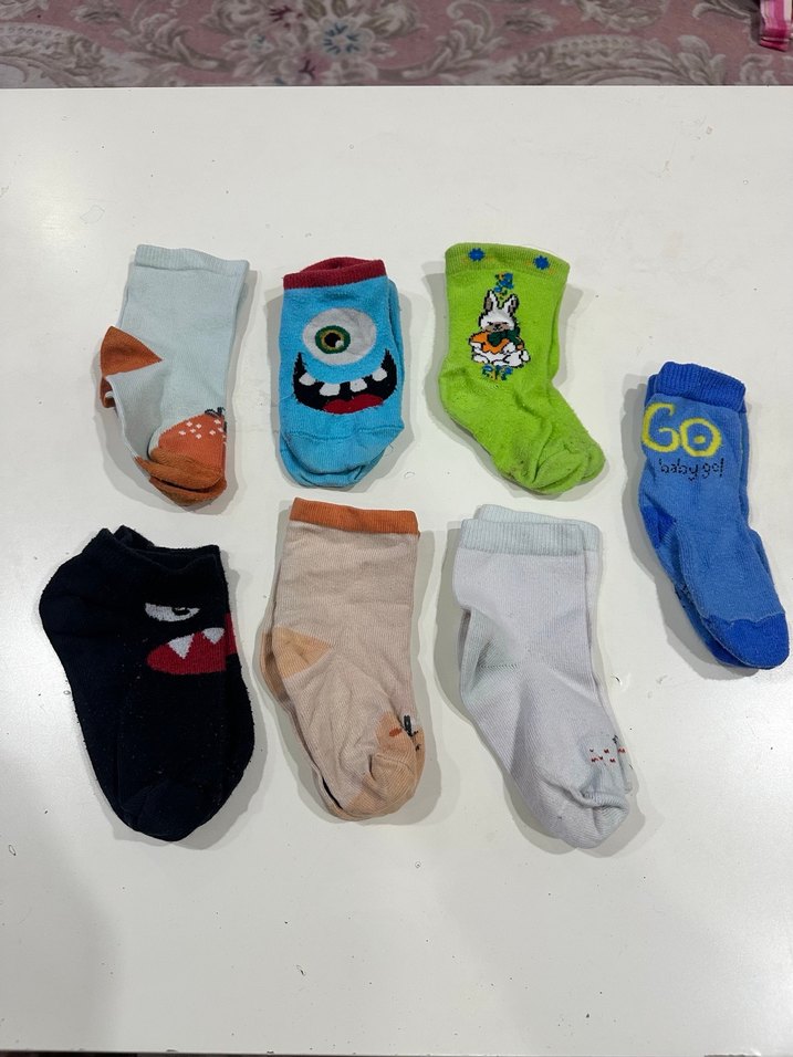 Çocuklar için renkli nakışlı çoraplar - Görsel 2