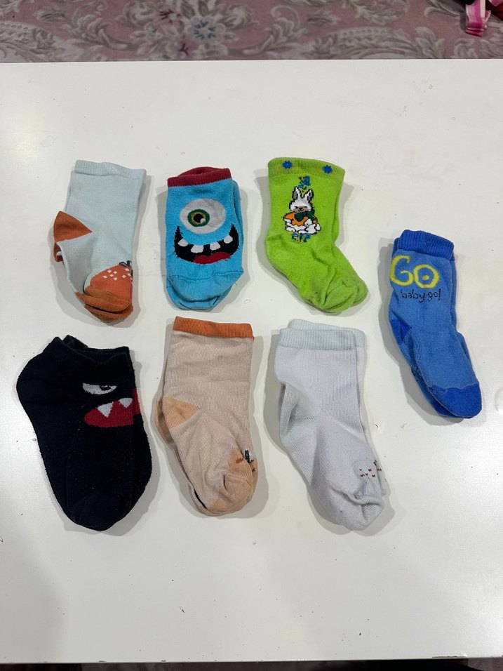 Çocuklar için renkli nakışlı çoraplar - Görsel 5