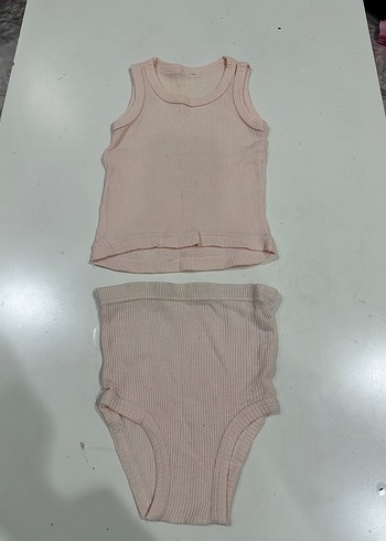 Pembe Kız Çocuk Atlet ve Külot Takımı - Görsel 3
