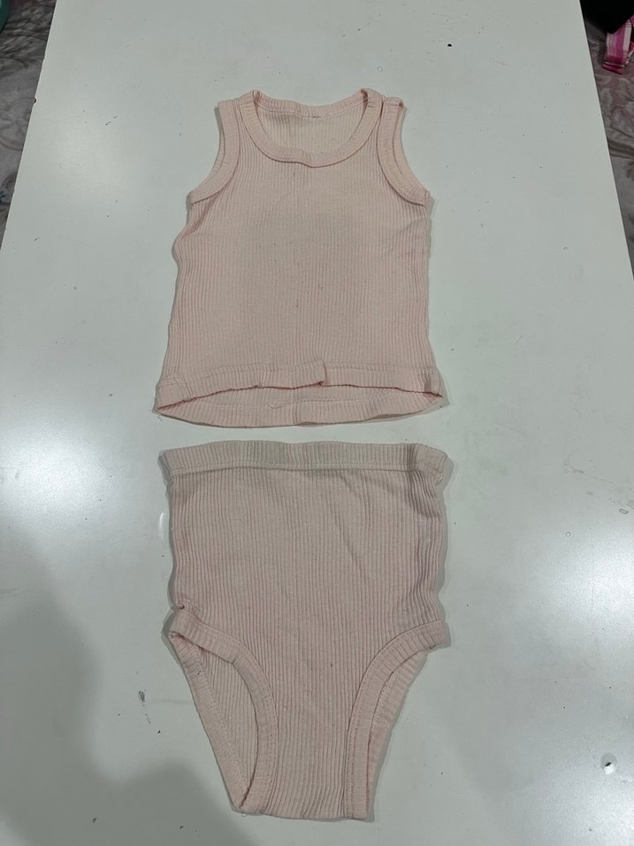 Pembe Kız Çocuk Atlet ve Külot Takımı - Görsel 4