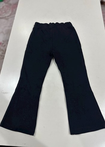 Siyah Kadın Geniş Paça Midi Pantolon - Görsel 3