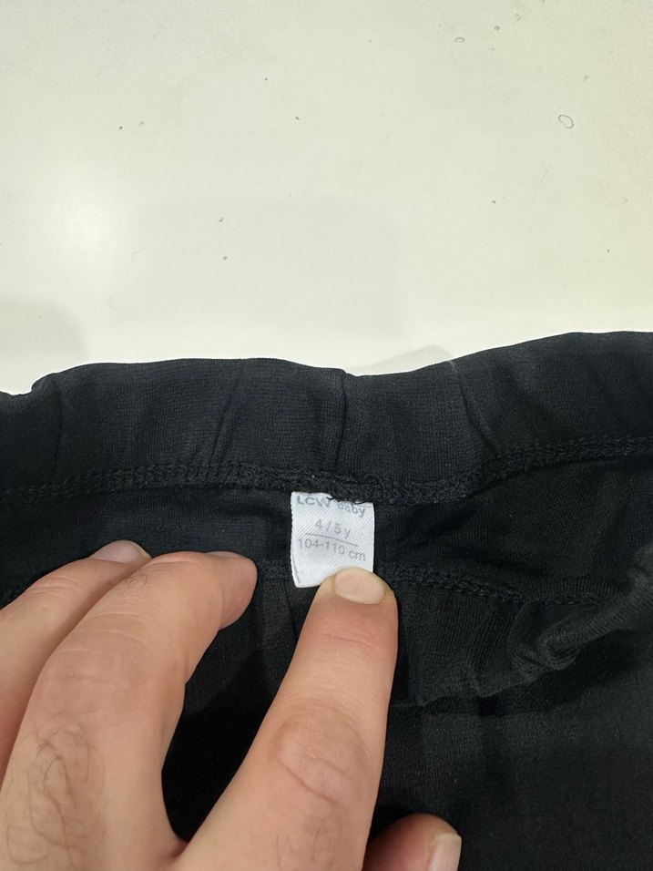 Siyah Kadın Geniş Paça Midi Pantolon - Görsel 5