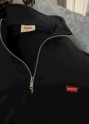 Levi's Erkek Siyah Fermuarlı Sweatshirt - Görsel 3