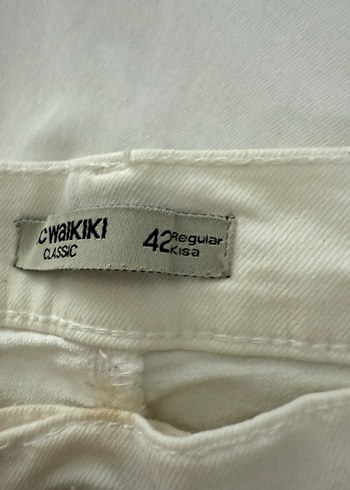 LCW Beyaz Kadın  Kot Pantolon - Görsel 4