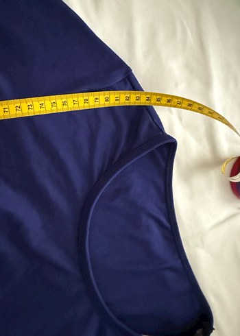 Renkli Baskılı Mavi Haşema - Görsel 3