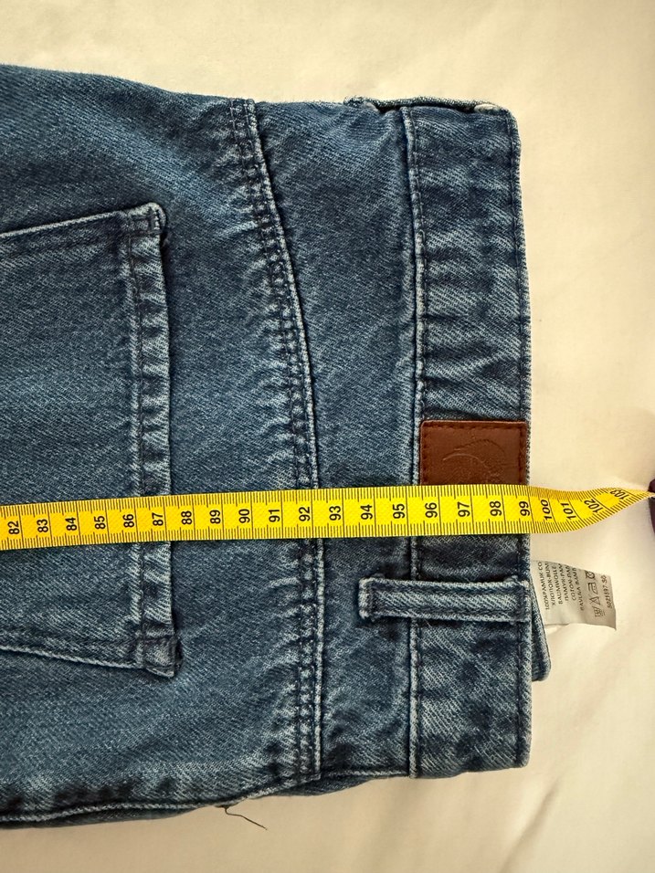 KOTON FAHRİYE EVCEN. Nakışlı  Rahat Kesim Kadın Kot Pantolon - Görsel 5