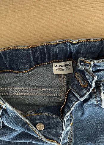 Düğmeli Erkek Çocuk Kot Pantolon - Görsel 3