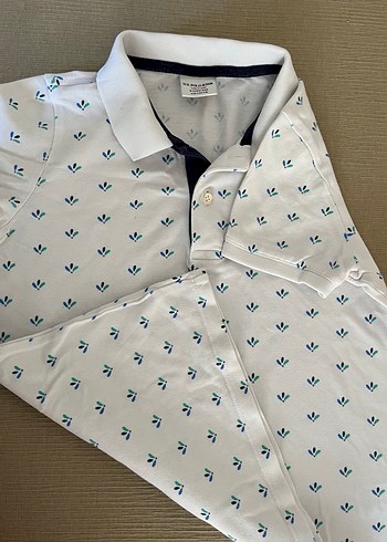 Beyaz Baskılı Erkek Çocuk Polo Tişört - Görsel 4