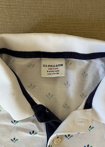 Beyaz Baskılı Erkek Çocuk Polo Tişört - Görsel 3