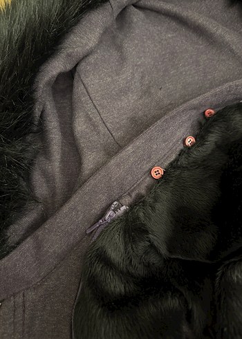 Düğmeli Uzun Kadın Kaban(TUĞBA GİYİM) - Görsel 9