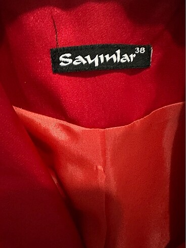 Saten kadın ceket - Görsel 3