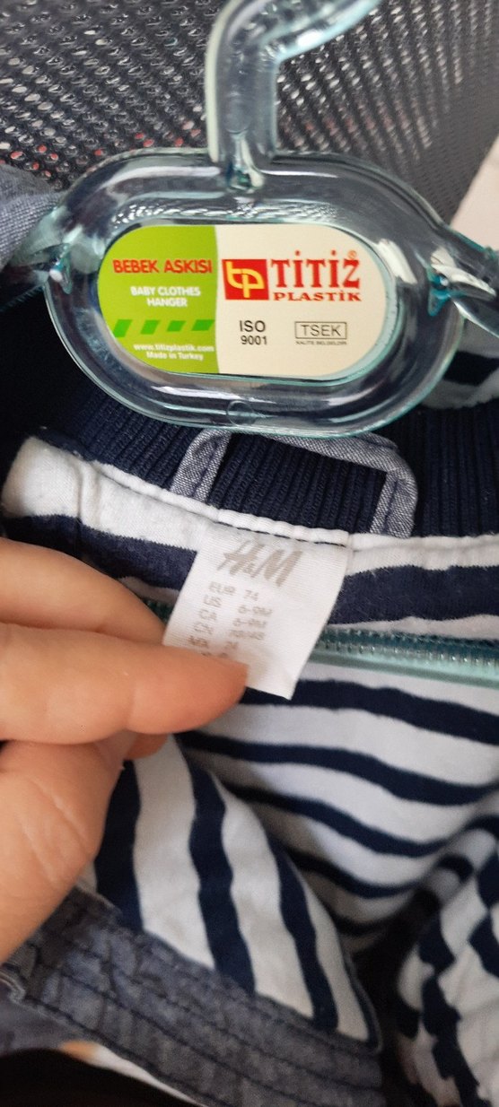 Erkek Çocuk Gri Denim Fermuarlı Ceket - Görsel 4