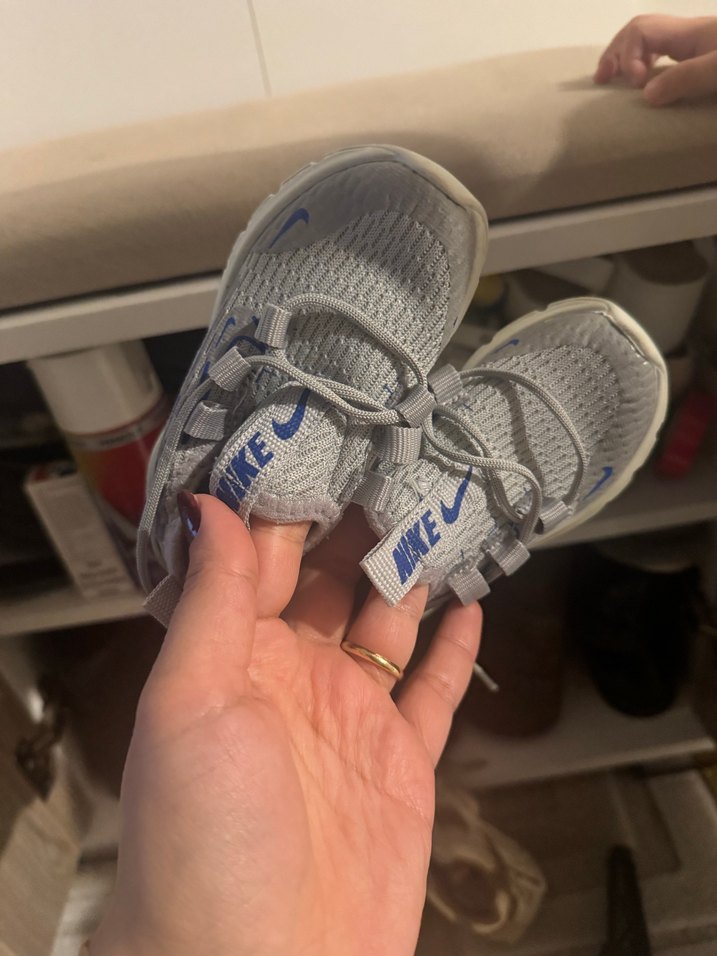 Gri Erkek Çocuk Spor Ayakkabı Velcro - Görsel 2