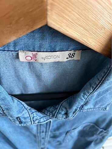 38 Beden mavi Renk Koton kot gömlek