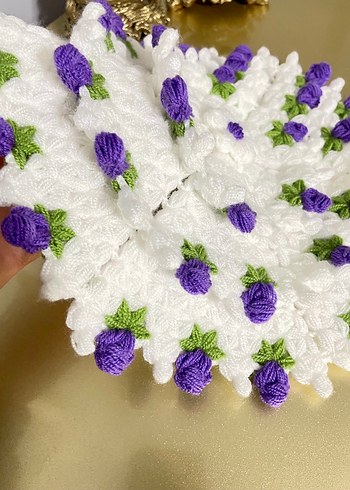 Mor Çiçekli lif takımı - Görsel 3