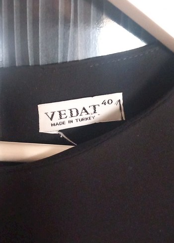 40 Beden Siyah Uzun Kollu Elbise