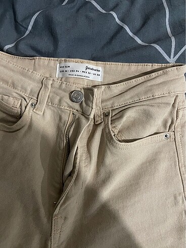 36 Beden camel Renk Stradivarius pantolon