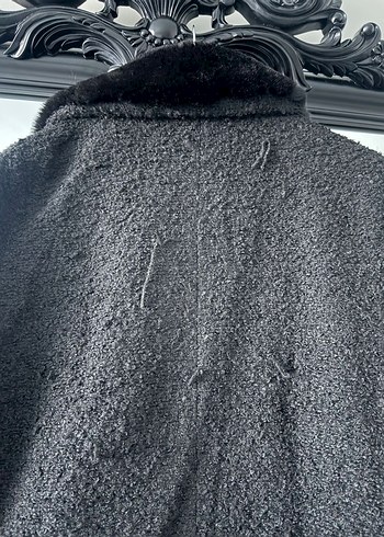 Twist Kürklü Siyah Kadın Ceket - Görsel 3