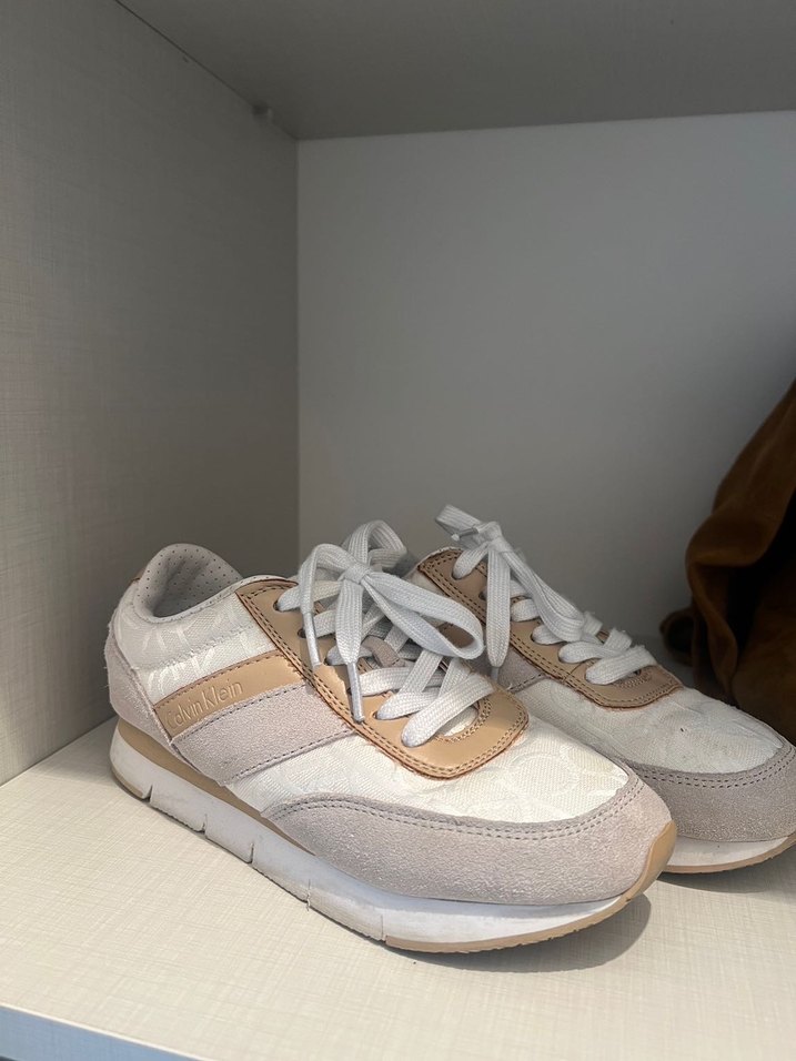 Calvin Klein Bej Spor Ayakkabı - Görsel 2