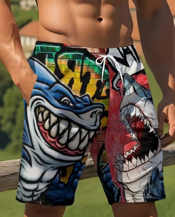 Erkek Yüzme Şortu deniz şortu çabuk kuruyan - Görsel 3