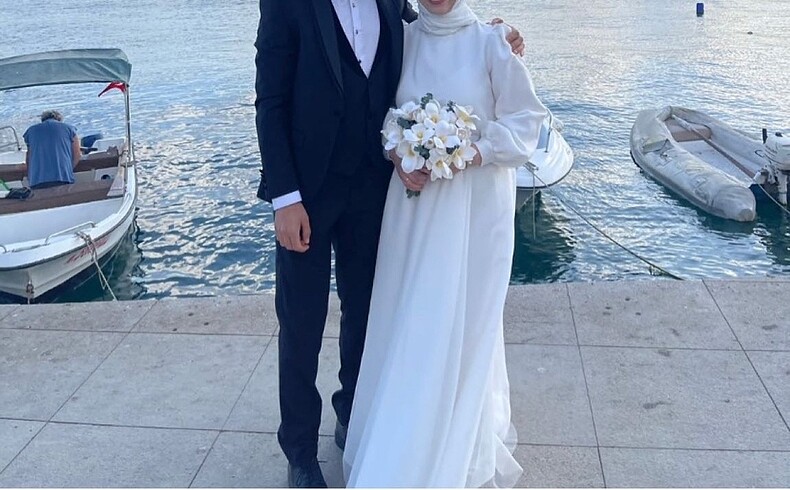 38 Beden Meliha tarhanaci peri beyaz nikah elbisesi