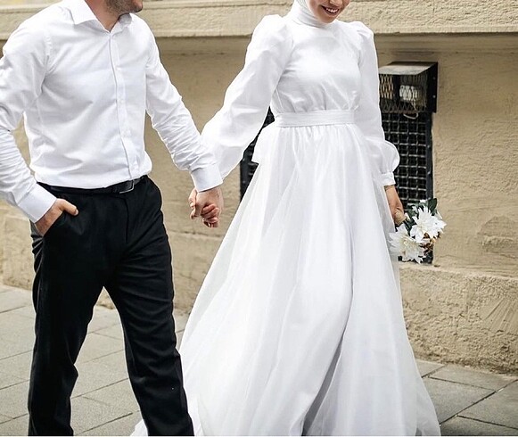 Diğer Meliha tarhanaci peri beyaz nikah elbisesi
