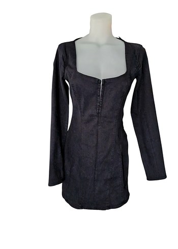 Zara Uzun Kollu Jean Elbise