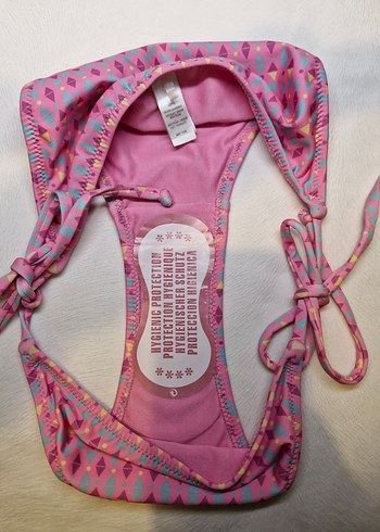 Pembe Bağcıklı Mini Bikini Altı - Görsel 4