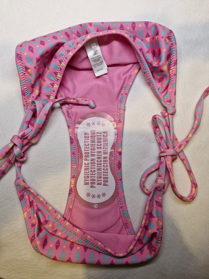 Pembe Bağcıklı Mini Bikini Altı - Görsel 4