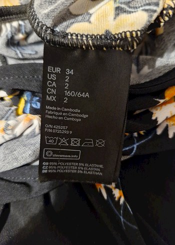 Çiçek Desenli Siyah Kısa Tulum - Görsel 7