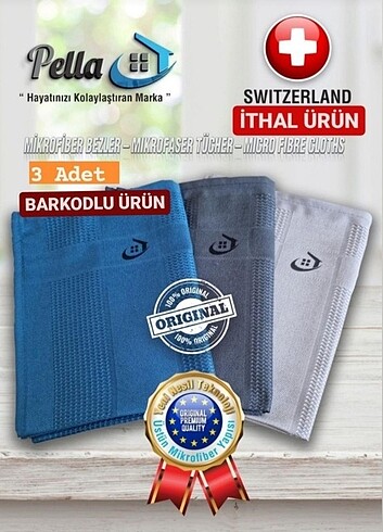 Orijinal mikrofiber pella temizlik bezi ????
