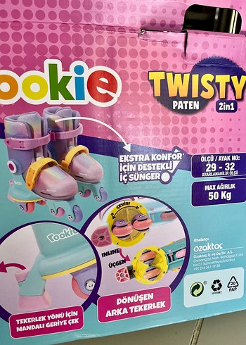 Beden ROOKİE TWİSTY PATEN 2in1