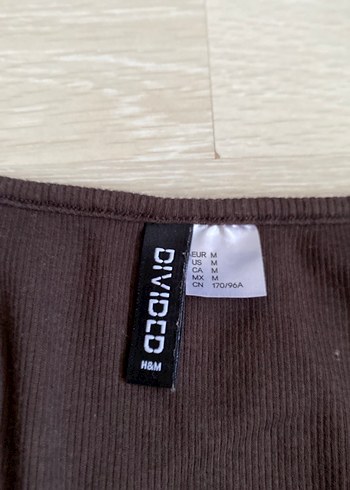 H&M Kahverengi Uzun Kollu bluz