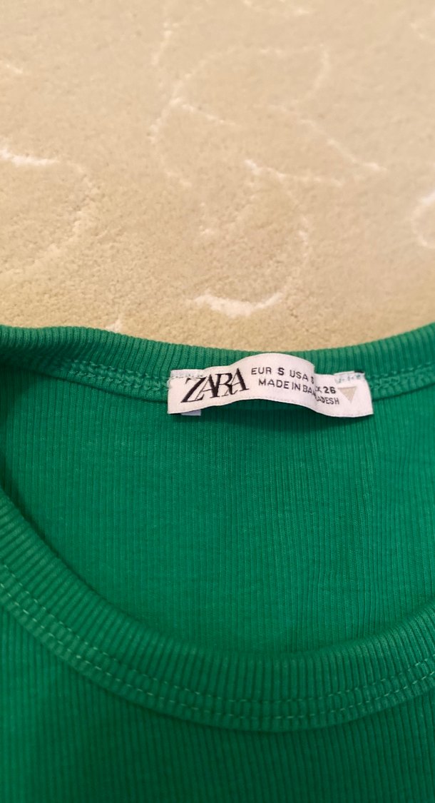 Kadın Yeşil kolsuz tşhirt - Görsel 2