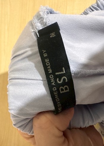 BSL FASHION Gri Midi Kadın Saten Pantolon